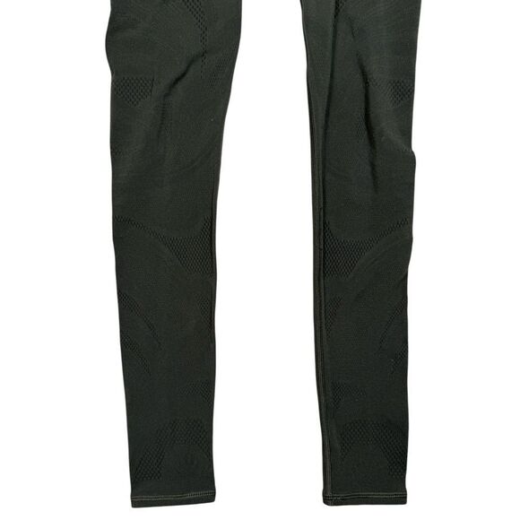 Lululemon Dark Olive Green Mesh Reveal 26” Tight Legging - Picture 8 of 11